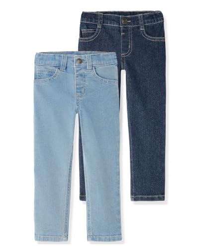 Garanimals Toddler Boy & Girl Straight-Leg Jean, Size 2T, 2-Pack