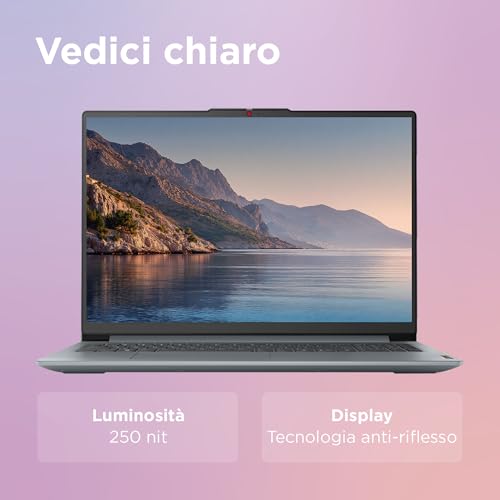 Lenovo Ideapad Slim 3 Notebook 15.6'' Fhd (1920X1080), Amd Ryzen 5 7520U, Ram 8GB, 512GB Ssd, Windows 11 Home, Wifi 6 - Arctic Grey - 7