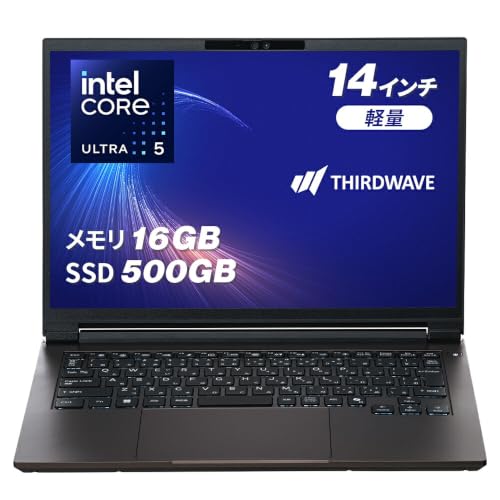 �T�[�h�E�F�[�u �m�[�g�p�\�R�� �y Core Ultra 5 125U / 16GB / 500GB �z THIRDWAVE MA4-C5UIGA-08B �`���R�[���u���b�N Windows 11 Home 14�C���` 60Hz 24987-4155