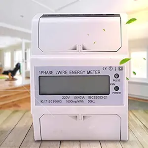 Generic Electronic KWh Meter, Beautiful Electric Meter, for Measure Active Energy Measure Energy Consumption