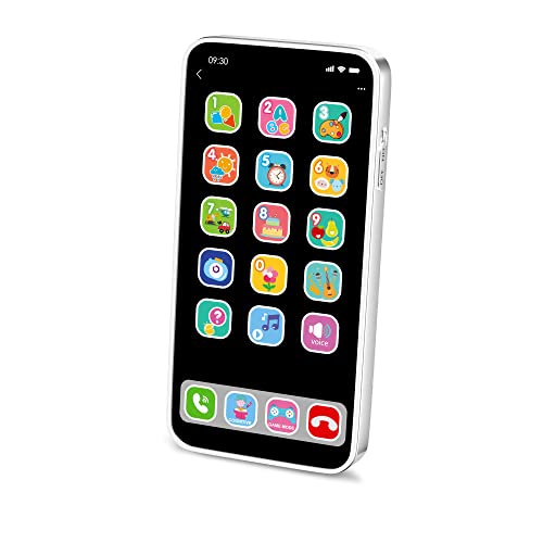 Wolmund Toy Learning Play Cell Phone with 6 Modes and Dazzling Lights Interactive Toy for Toddler Baby Kids Boys Girls