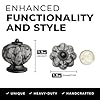 DIY Decor Hub - 10 pcs Antique Silver Gray Ceramic Pumpkin Cabinet Knobs with Solid Metal Core for Cabinets, Drawers, Dressers, Closets #1