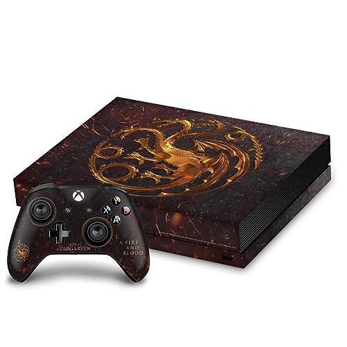 Xbox One X Skin vinyle autocollant House of the Dragon protection console accessoires