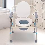 Toilettenstühle, Klappbarer Toilettenstuhl für ältere Menschen, Duschstuhl für Behinderte,...