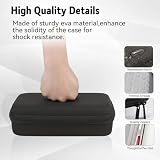 Hard Electronics Travel Organizer Case do MacBooka, ładowarek i dysków twardych Flash, wodoodporne, odporne na wstrząsy, 2-warstwowa konstrukcja, pomieści mysz i kable Power Bank (czarne)