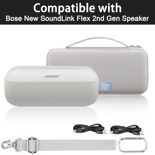 co2CREA Twarde etui podróżne do przenośnego głośnika Bluetooth Bose SoundLink Flex (2. generacji) / Flex, tylko etui