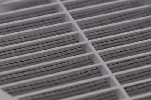 White 6" Inch Round Ventilation Grille With Insect Mesh. (Duct 6Ø / Grille 7Ø) Ventilation Applications. Indoor And Outdoor Vent Cover. Available 3 Sizes / 4 Colors. #TOP5