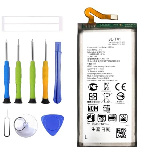 ERYNK BL-T41 - Batería de repuesto compatible con LG Stylo 4 y V40 batería de repuesto con juego de herramientas