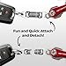 KeySmart MagConnect Pro Titanium Magnetic Quick Release KeyChain - Detachable Key Ring for Car Keys, Extra Locking Mechanism for Additional Security, Magnet Key Chain Accessory for Men Women (1-Pack)