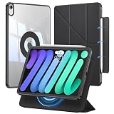 iPad mini7 ケース (A17 Pro、2024) iPad mini 第7/6世代 ケース 折りたたみスタンド 取り外し可能マグネットカバー 縦置き/横置きスタンド Pencil Pro/USB-C 対応 耐衝撃 耐落下保護