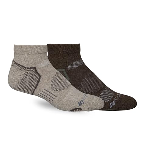 Columbia Men's 2 Pack Balance Point Walking Low Cut Socks