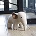 Interior Door Stopper Fabric Doorstops Decorative Elephant Lover Gift Creamy White