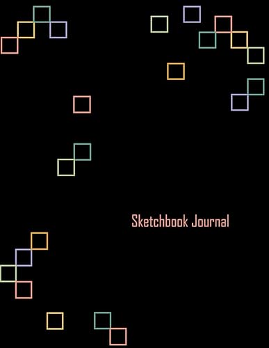 Sketchbook Journal: 50 Geometric shape themed lined pages for Creative Writing and Practicing Mindfulness AND 50 shape themed unlined pages for Drawing and Doodling