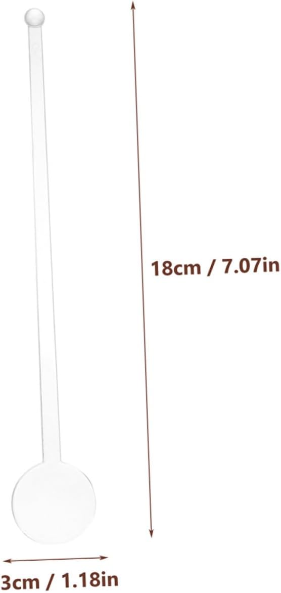 Luxshiny 160pcs Mixing Sticks for Cocktails Drinks Skeleton Stirrers Bar Restaurant Wedding Party Comfortable to Hold Ice Beverage Stirrer