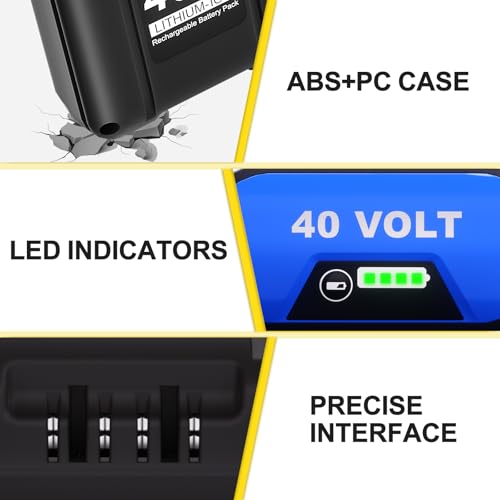 DSANKE 40-Volt 6.0Ah Replacement Lithium Battery for Kobalt 40V Battery - Compatible with KB440-03, KB540C-06, KB2540C-06, KB640-03, KRC 40-06 and More Cordless Power Tools by C DSANKE C - Image 6