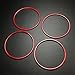 CEBAT 4Pcs Red Style Inside Door Audio Speak Speaker Sound Ring Car Accessories Styling for Honda HR-V HRV 2016 2017 2018 2019 2020 2021 2022