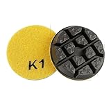 FRAMUN バフ研磨ディスク 4個 3インチ 80mm 4ステップ 研磨パッド 乾式 使用 セメント テラゾー ポリッシュ 床 リノベーション 研削 ブロック グラインダー 研削ツール (4個 ステップ 1)