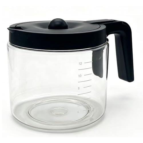12-Cup Glass Coffee Pot Replacement Compatible with Keurig K-Duo 5100 Single Serve K-Cup Pod & Carafe Coffee Maker, NOT Fit K-Duo 5000 Essentials Model by HXLFW - Used condition - US$16.41