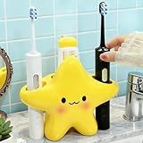 Cartoon Star Electric Toothbrush Holder Space-Saving Waterproof Toothbrush Storage Rack Cute Creative Toothpaste Rack