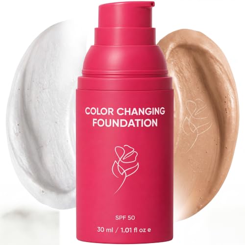 Image of Colour Changing Foundation for Mature Skin, 30ml | Shade Adapting Hydrating Serum Foundation | Lightweight Natural Coverage for Fair to Medium Skin