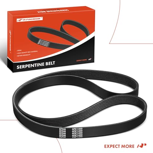 A-Premium Serpentine Belt 55.13 In For Ford Escape 2005-2009, Mustang 2011 & Chrysler Sebring 2001-2004 & Mazda Tribute 2008-2009 & Mercury Mariner 2006-2009 & Dodge Stratus 2001-2004 by A-Premium - Used condition - Image 9
