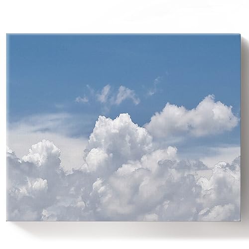Paint by Numbers Kits Sky Gradient Cloud Landscape,DIY Oil Painting for Adults Children Beginner Modern Minimalist Art Artwork,Home Canvas Wall Art for Living Room Bedroom Kitchen Decor 12x16In