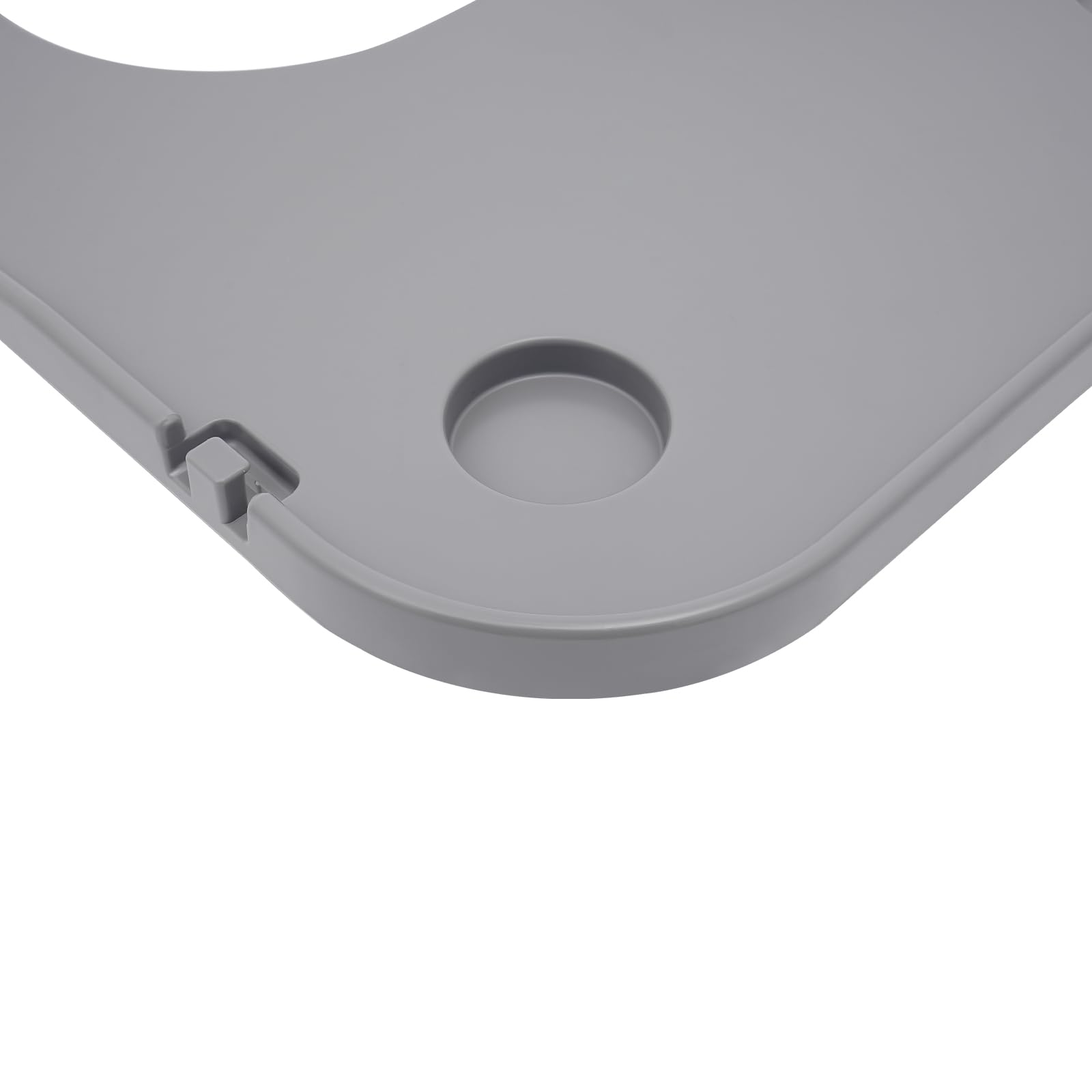 Mesa para silla de ruedas, 22,83 x 20,87 pulgadas, bandeja para silla de ruedas, se puede utilizar para comer, leer, escribir, jugar (gris)