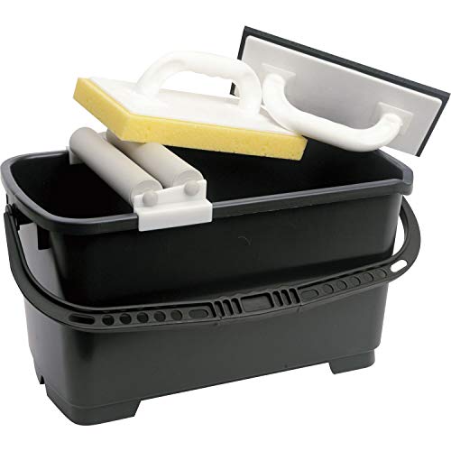 KAUFMANN 60.380.07 Fliesen-Waschset FLIESENPROFI, schwarz