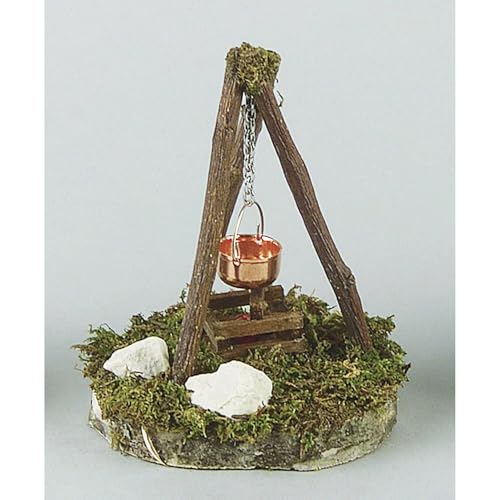Kahlert Licht 040676 - Miniatur - Lagerfeuer mit Kessel und...