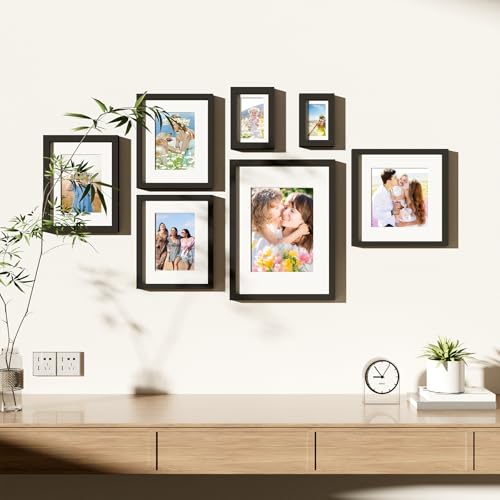decorUhome 10 Pack 12x12 Picture Frame Collage Wall Decor with 8x8 Mat by decorUhome - Used condition - Image 5