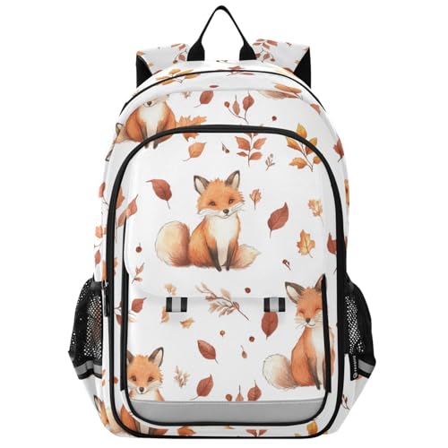 Sac à dos ordinateur portable enfants renards mignons pour le lycée