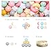 GOGOSO Ball Pit Balls Stars Moon Shapes Plastic Pitballs for Toddler Play Tent Baby Photo Props Kids Pool Water Toys Kiddie Pool Party Decor, Cream Mix 7 Colors,100PCS