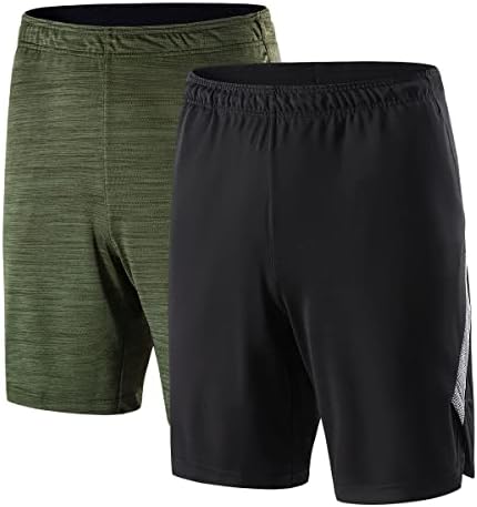 BaseLayer Mechanics Men's 2pcs Basketball Shorts for Workout Running, Soft Lightweight Gym Shorts with Pockets