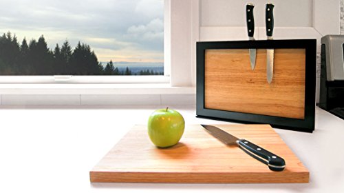 Ilovehandles Chops Cutting Board - Magnetic Cutting Board, Drying Rack/Holder, And Knife Rack Two Cutting Boards “Minimalist” Certified! Multiple Kitchen Tools In One Simple Design #TOP3