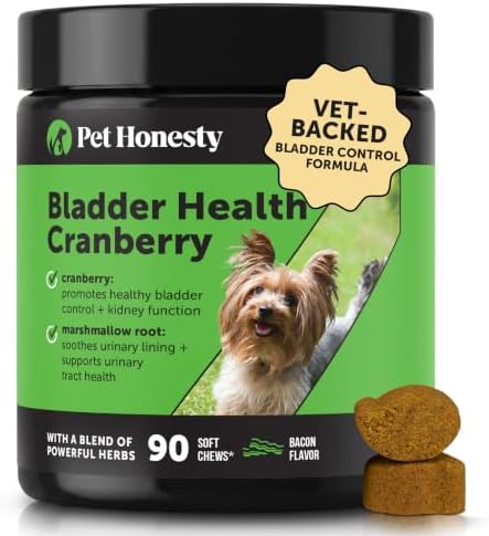 Cranberry for Dogs Urinary Tract Support - Advanced Bladder Contr...