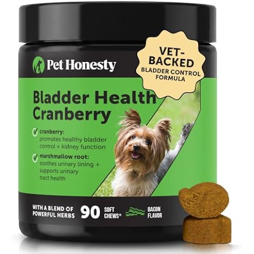 Pet Honesty Vet Recommended Cranberry Supplement for Dogs, 90 Ct, Bacon