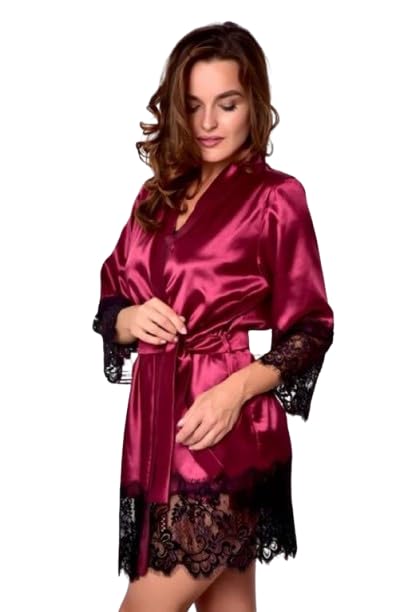 Women's Sexy Lace G-String Thongs Underwear & Silk Satin Lace Robe for Women.-picture-38