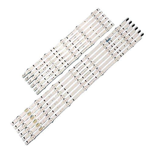 WETKUNSRUM LED Bande de rétroéclairage (12) apte for Samsung UE55H6750 UE55H6670 UE55H6400AK UN55J6300 UE55J6300 UN55H6350 LH55DMEPLGC BN96-41386A 41387A