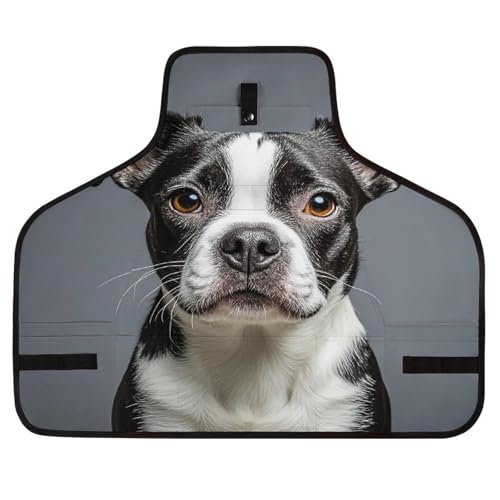 Boston Terrier delantal para taller con cierre rápido miniatura 1