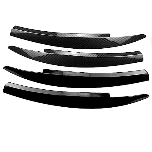 Garnitures de sourcil de phare carbone noir pour customisation VW Scirocco