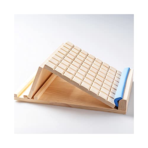 【未使用品】木製ストレッチボード-なみがた 木製足首ストレッチボード NEW足首のびのび(足首 柔軟 伸縮 運動
