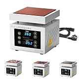 Heizplatte Löten 350W Mikrocomputer Elektrische Heizplatte Vorwärmstation 100X100mm Lötstation mit LED Anzeige für PCB Platine, Handy Bildschirmreparatur, Bauteilentlötung (EU Stecker 220V)