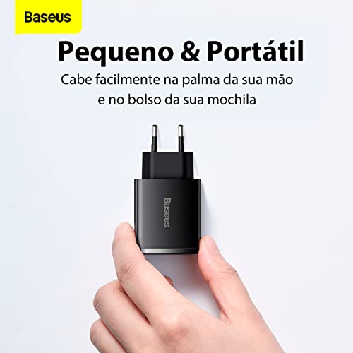 Carregador de Parede Baseus Compact Quick Charger 2U+C 30W Preto