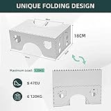 Foldable Toilet Stool, 7inches Healthy Bathroom Squatting Posture Poop with Anti-Slip Feet,Easy to Storage Toilet Squat - Image 5