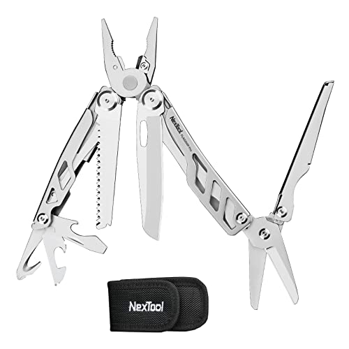 Nextool Flagship Pro Multitool, Foldable Utility Knife Multitool With Safety Locking, Edc Multitool With Pocket Knife, Full Size Scissors, Can Opener For Camping, Survival, Fishing, Cool Gifts For Men #TOP11