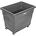 Global Industrial 16 Bushel Plastic Bulk Box Truck, Steel Chassis Base, 1000 lbs. Capacity, 4