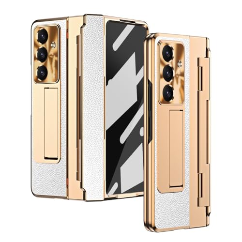 Protection Galaxy Z Fold 3 cuir antichoc avec vitre écran intégrée