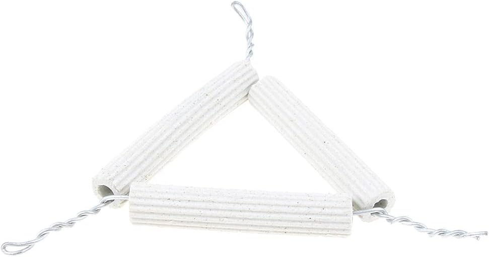 Lab Pipeclay Triangle Apparatus Crucible Holder with Clay Pipe Stems 5.6cm Collectibles