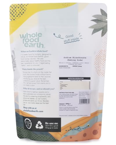 Wholefood Earth - Natriumhydrogencarbonat Backpulver 500 g