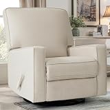 Harkawon Swivel Rocker Recliner Chair, Glider Rocker Recliner, Beige